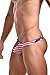 Forest Men's Underwear G-String American Flag Design,US L/tag XL/Waist:35-37