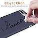 DTTO Compatible with iPhone 8 Plus Case and iPhone 7 Plus Case, Silicone Case [Romance Series] Rubber Anti-Scratch Thin Slim Fit Cover for iPhone 8 Plus 7 Plus 5.5 inches - Midnight Blue