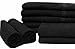 MAGTEX Black Salon Towel, Pack of 24 (16 x 27 Inches) Non-Bleach Proof - Highly Absorbent 100% Cotton Hand Towels Quick Dry & Easy Care Cotton Towels for Gym, Spa, and Home