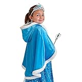 Snow Princess Cape – Kids Ice Blue Cape with