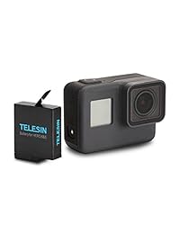 TELESIN Batería de repuesto de 2 unidades con cargador de batería multifunción para cámaras GoPro Hero5 Black, Hero4 Silver, Hero4 Black