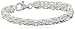 Amazon Essentials Sterling Silver Byzantine Link Bracelet, 7.5