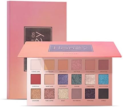 Erisl FOCALLURE Eye Shadow Palette Beauty Creative 18 Colors Eyeshadow Pigment asy to Wear Shimmer Makeup