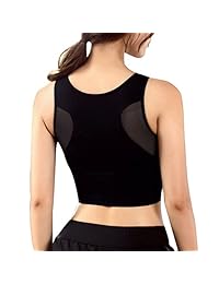 Snailify Sujetador deportivo de alto impacto, cobertura completa, espalda cruzada, acolchado, extraíble, para yoga, gimnasio, correr, entrenamiento, sujetador