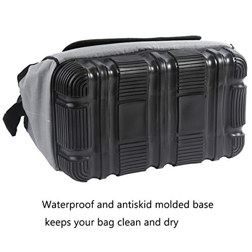 Tool Bag Wide Mouth with Multi-Compartment Pockets,Organizer Bag for Electricians, Carpenters. (12 inch)