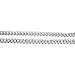 Niv’s Bling - 14K White Gold Plated Tennis Necklace - Iced 1 Row Chain, 36 Inches