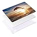 Sunset Ocean Image Rubberized Clear Laptop case + Keyboard Skin + Dust Plug for MacBook Air 13 (Models:A1370/A1466) - Leap Dolphin