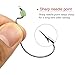 Erchang Fishing Hooks,Bass Fishing Tackle High Carbon Steel Senko Worms Assortment Bait Jig Cover Hooks with Plastic Box for Saltwater Freshwater
