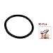 uxcell 80 Pcs Black Elastic Rubber Hair Band Ponytail Holders for Lady