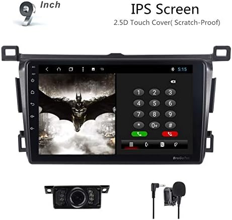 Android 8.1 Car Stereo Head Unit for Toyota RAV4 2012-2019 Car Radio Double Din GPS Navi Navigation 9 Inch IPS Panel Touch Screen Bluetooth Radio SWC 4G WiFi CAM-in