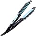 Kuron Store LESASHA Double Amaze 2 In 1 Styler Hair Straightening Iron Wand, Tourmaline Ceramic Thermal Comb Brush Hair Styling Curling Irons Fast Heating Curler Straightener, Bluethumb 1