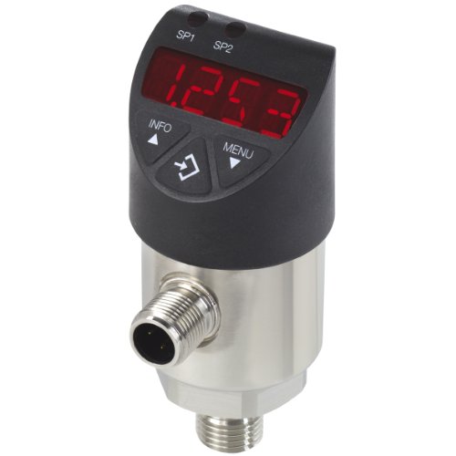 WIKA50426893 Pressure Transmitter With NPN Programmable Solid State Switches, LED Display, 4 - 20mA 3-Wire Signal Output, -14.5 psi Range, +/-0.5% Accuracy, 1/4" Male NPT Connection