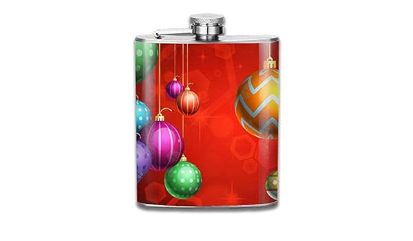 Wdskbg Holiday Christmas Ornaments Portable 304 Stainless Steel Hip Flask Leak Proof Liquor Pocket Flagon Bottle Alcohol Utensilios de bar Artículos y equipo de servicio para la restauración