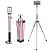 COMAN MT50 Selfie Stick Tripod Kit Compact for Travel with Bluetooth Remote and Phone Adapter for iPhone Smartphone and Digital Camera Aluminum (Rose Gold)