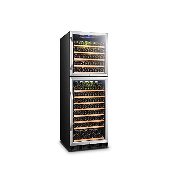 Lanbo-Dual-Door-Dual-Zone-Built-in-Wine-Cooler-with-Front-Exhaust-162-Bottle