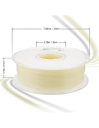 Filamento de impresora 3D AMOLEN, 0.069 in de filamento flexible de TPU + - 0.001 in, incluye filamento de muestra