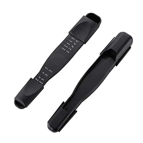 TOOAVIL Adjustable Measuring Spoons, Gram and Milliliter Measuring