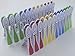HangOuts Clothespins - Wide large plastic laundry clips pegs (2x12 value pack)