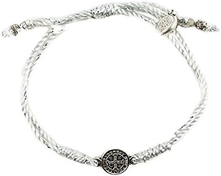 Metallic Silver Cord Bracelet Is Complimented By a Benedictine Medal, Which Is One of the Most Powerful Symbols of Protection. Each Bracelet Comes Displayed on a Card with Its Story and the Reminder of the Power of Prayer. In Time of Need, Run Your Finger Along the Simple String; Grasp the Medal and Breathe. By Simply Focusing Our Attention on Taking a Breath and Linking That Breath to God, We Can Dispel the Chaos of the World.