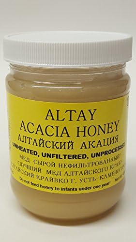 Altay Acacia Raw Unfiltered Unprocessed Honey 1Lb