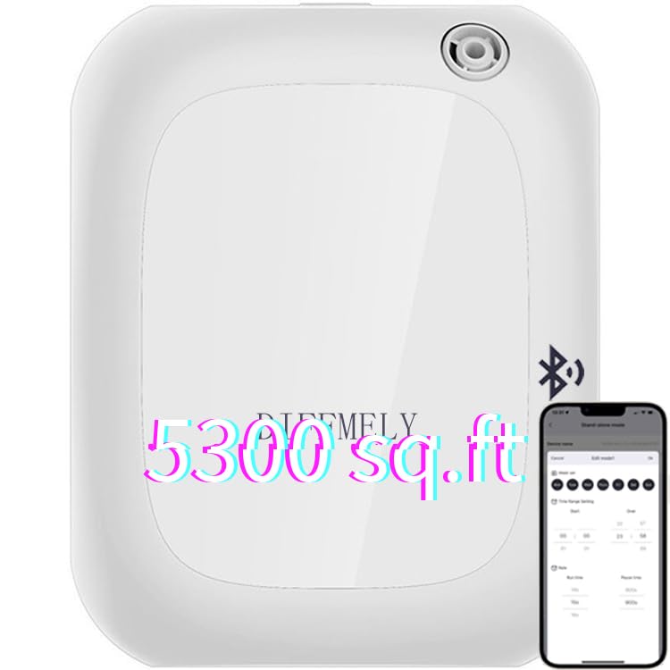 Photo 1 of Fragrance Aroma Scent Collection Diffuser - Area 5300 sq ft, Bussiness, Home, 7 Fl Oz 200ml, Bluetooth Control, X200 White, DIFFMELY