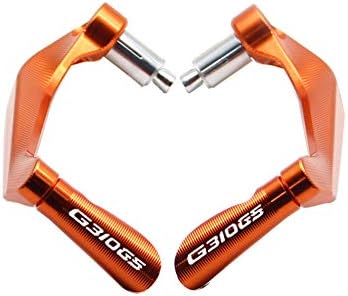 7/8" 22mm Motorcycle Handlebar Brake Clutch Levers Protector Guard For BMW G310GS 2018 (Orange)
