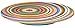 French Bull Lazy Susan Large Melamine Rotating Dinnerware Platter Turntable Table, Serving, Party, Kitchen, Organizing, Pantry, Cabinet, 15-inch, Ring