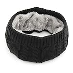 Winter Cable Knitted Neck Warmer Neck Scarf Fleece Lined Scarf Face Mask for Women Men Winter Cable Knitted Neck Warmer Neck Scarf Fleece Lined Scarf Face Mask for Women Men