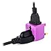 USA to UK Plug Adapter by Yubi Power 2 in 1 Universal Travel Adapter with 2 Universal Outlets - Purple 2 Pack - Type G for United Kingdom, England, Hong Kong, Ireland, Scotland, and More