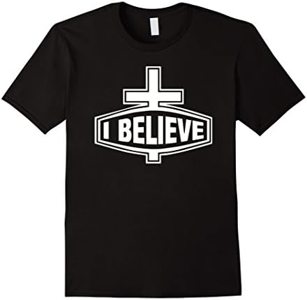 Mens Christian t-shirt Believe Jesus t-shirt 3XL Black