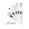 Sky Tower USB Lady Shaver Set, 5 in 1 Lady Bikini Trimmer Kit, Painless Women’s Hair Remover, Great for Eyebrow/Face…