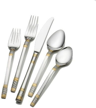 Wallace Corsica Gold-Accent 65-Piece Flatware Set by Wallace