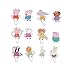 Set of 48 Pieces Peppa Pig Cupcake Topper, Peppa Pig Theme Party Decorative Cupcake Topper For Sweet Heart Birthday Party
