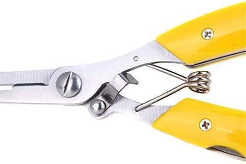 6.3" Stainless Steel Fishing Pliers Scissors Line Cutter Remove Hook Tackle Tool Kits Accessories Outdoor Fishing Tool-Yellow