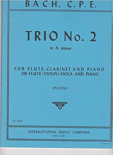 Trio No 2 In A Minor For Flute Viola And Piano C P E Bach Amazon Com Books