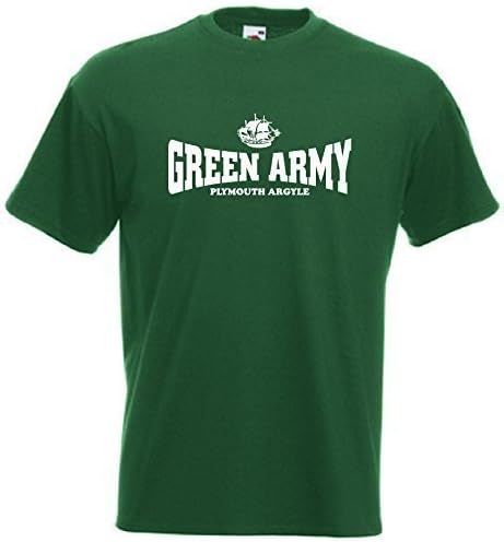 InvictaSports Crazy Unisex Plymouth Argyle FC Army Football Soccer Club T Shirt