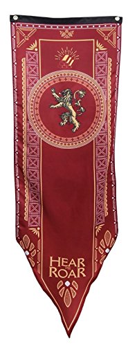 Game of Thrones Tournament Banners 5 pc. Set - Thick Double Layered - House Stark, Lannister, Targaryen, Baratheon, and Night's Watch