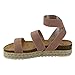 Nature Breeze Womens Kacie Closed Toe Casual Ankle Strap Sandals