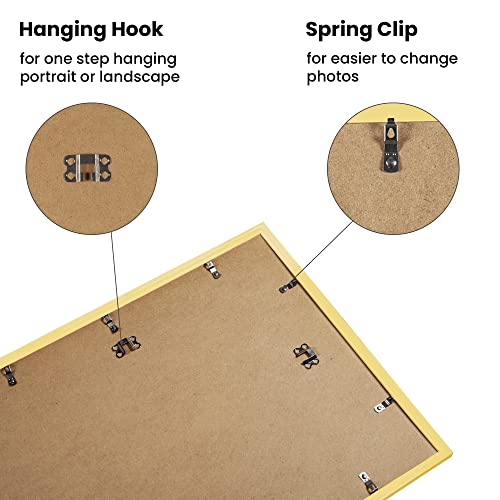 ENJOYBASICS 16x20 Picture Frame， Display Poster 11x14 with Mat or 16 x