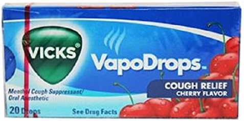 Vicks, Vapo Cough Drops Cherry, Count 20 (20Pk) - Cough Drops / Grab Varieties & Flavors