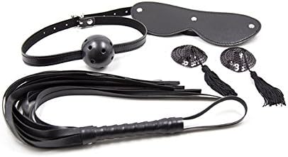 Leather Couple Four-Piece Toy (Black)