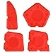 Hotop 4 Pieces Caulk Tool Kit Sealant Silicone Finishing Tools Caulking Tools for Silicone Sealant Grout Finishing Sealing (Red)