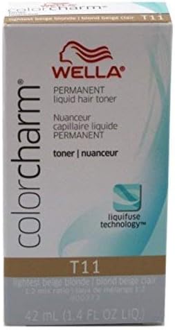 Wella Color Charm Liquid Toner T11 Lightest Beige Blonde 2 Pack