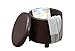 Convenience Concepts Designs4Comfort Round Accent Storage Ottoman, Espresso,