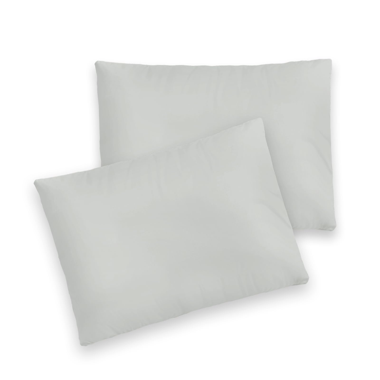 Pizuna Toddler Pillow Cases 33 x 46 cm, Silver, 400 Thread Count 100% Long Staple Cotton Crib Pillowcase Set of 2, Soft Sateen Weave Baby Pillow Cover — image 1