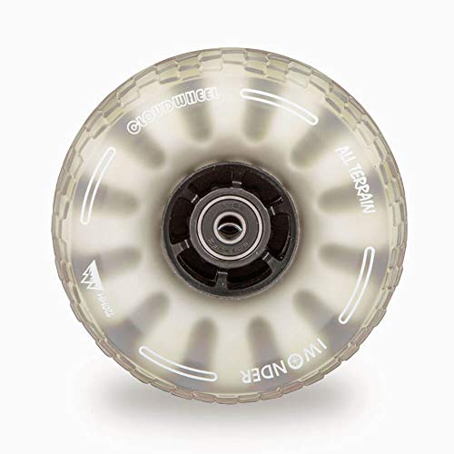 IWONDER Cloud Wheel Electric Skateboard Wheels All Terrain Off Road 120mm 78A Translucent Urethane Patented Damping Foam Core Longboard Wheels