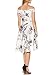 Fantaist Women's Off Shoulder Floral Print Ruffled High Low Cocktail Swing Dress