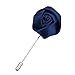 Argositment Wedding Small Rose Boutonniere for Men's Suit Handmade Lapel Pin Flower (Pkg of 15 Color)