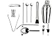 Cocktail Shaker With Bartender Accessories. 13 Piece Stainless Steel Professional Drink Mixer Set.