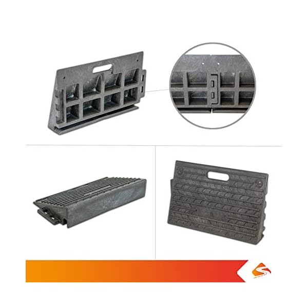 4″ Inch Driveway Curb Ramp, Heavy Duty Rubber Ramps Perfect for ...
